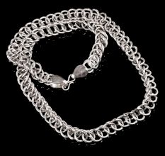 Silver Plated Brass Designer Chain Necklace for Men